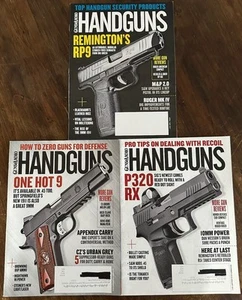 Guns And Ammo Handguns Magazine Lot Of 3 2016 & 2017 Issues Good Condition - Picture 1 of 2