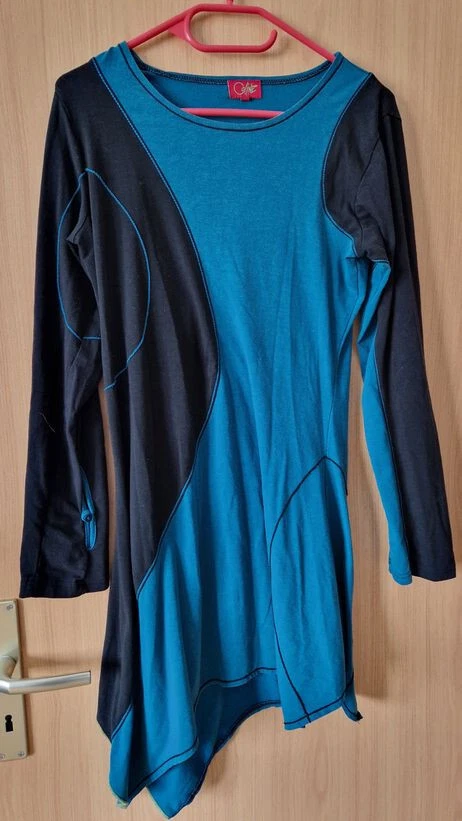 Oberteil Longpullover Shirt L Hippie GOA Alternativ Pullover Tunika Elfe Pixie - Bild 1 von 2