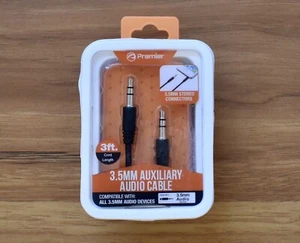3,5 mm Auxiliary Audio Kabel - 3 Fuß Kabellänge NEU - Bild 1 von 1