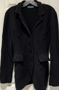 Lauren Ralph Lauren Womans Black Cardigan Sweater See Pics For Size Help Maybe M - Picture 1 of 8