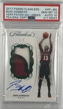 2017-18 Panini Flawless Bam Adebayo Emerald #’d/5 Rookie RC Rpa PSA 10 Auto 10