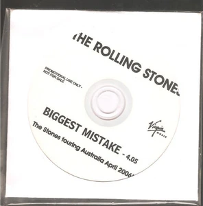 ROLLING STONES "Biggest Mistake" Rare 1 Track PROMO CD Australien RARE - Picture 1 of 1
