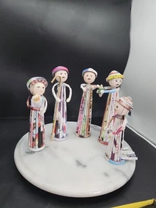 Nativity set Christmas decoration Recycled Magazines Rolled Up Paper - Picture 1 of 13