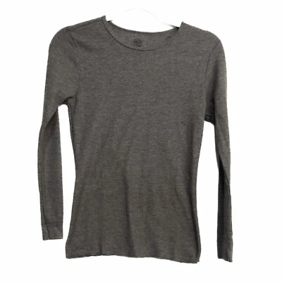 Fruits of the Loom Niños Gris Sudadera Sólida Manga Larga Pullover Talla S/P Foto 1 de 4