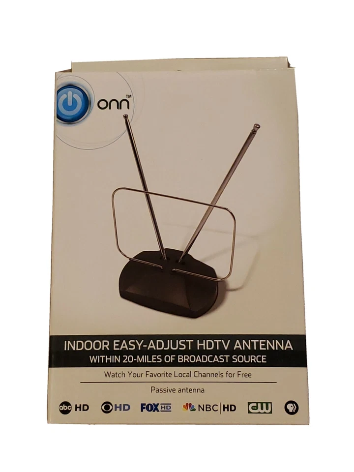 HDTV Antenna ONN Indoor Easy-adjust 20mi Range