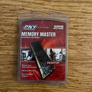 PNY Technologies Memory Master Upgrade Kit 128MB SDRAM 128S100 PC100 Desktop New - Picture 1 of 2