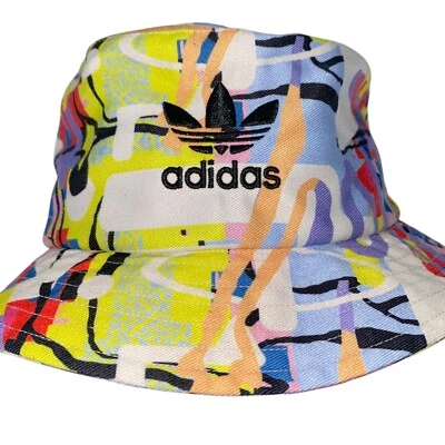 Adidas Love Unites Sombrero Cubo O/S Sol Natación Colorido Arte Abstracto Orgullo Gorra Foto 1 de 4