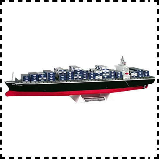 1:800 Japan NYK Line Castor Container Ship Vessel DIY Handcraft Paper Model Kit - Image 1 of 1