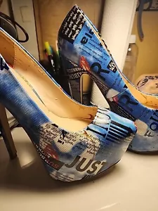 Bumper Women’s Sexy Gossip Rag Heels Closed Toe Stiletto Platform Pumps Size 8 - Picture 1 of 8