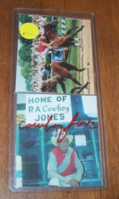 Tarjeta fotográfica firmada a mano Cowboy Jones 3x3 Foto 1 de 2