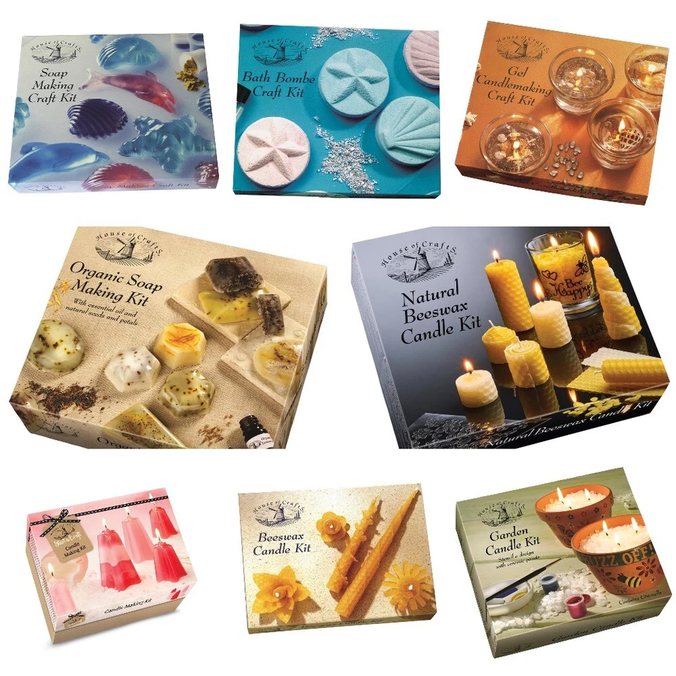 Craft Kits Candle Soap Making Bath Bomb Gel Handmade Soy Bee Wax Organic Choose - Image 1 of 1