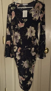 My Bump Women’s Maternity Dress Floral Size XL  NWT - Picture 1 of 5