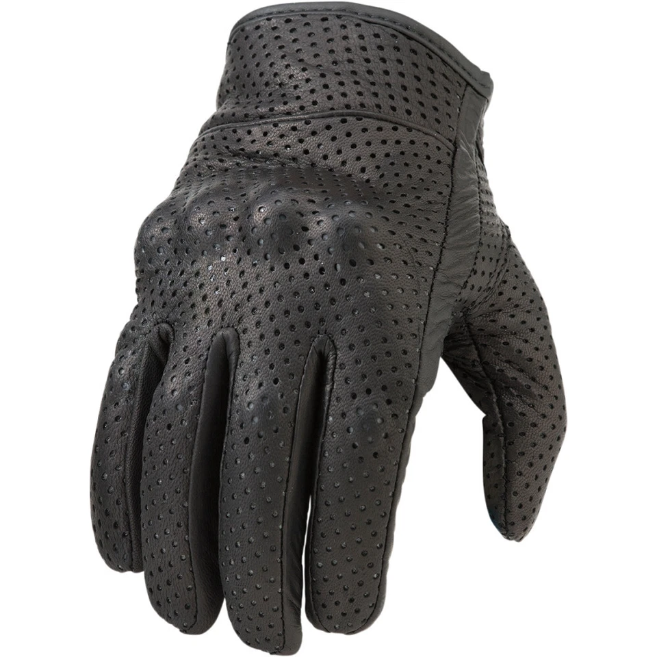 Z1R 270 Perforated Leather Motorcycle Riding Gloves (Black) L (Large) - Image 1 of 1