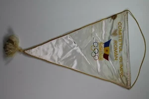 Romania Vintage Original Authentic Olympic Pennant 13650 - Picture 1 of 1