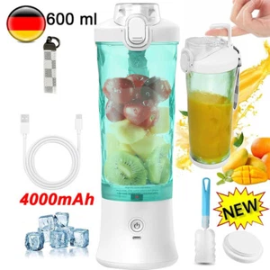 Mixer Smoothie Maker To Go, Mini Standmixer Tragbar mit 6-Klingen Edelstahl - Bild 1 von 17