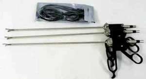 4pc Laparoscopic Bipolar Fenestrated Grasper Maryland Dissector Cable Instrument - Picture 1 of 10