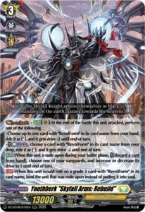 Youthberk "Skyfall Arms: Rebuild" DZ-BT08 RRR Cardfight Knights of Rebirth - Picture 1 of 1