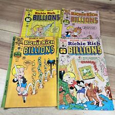 Richie Rich Billions Comic Book Lot  #4 #19 #22 #23 Harvey comics