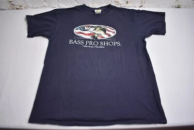 Camiseta De Colección Bass Pro Shops Bandera Americana Logo Grande Pesca Al Aire Libre Talla Grande Foto 1 de 4
