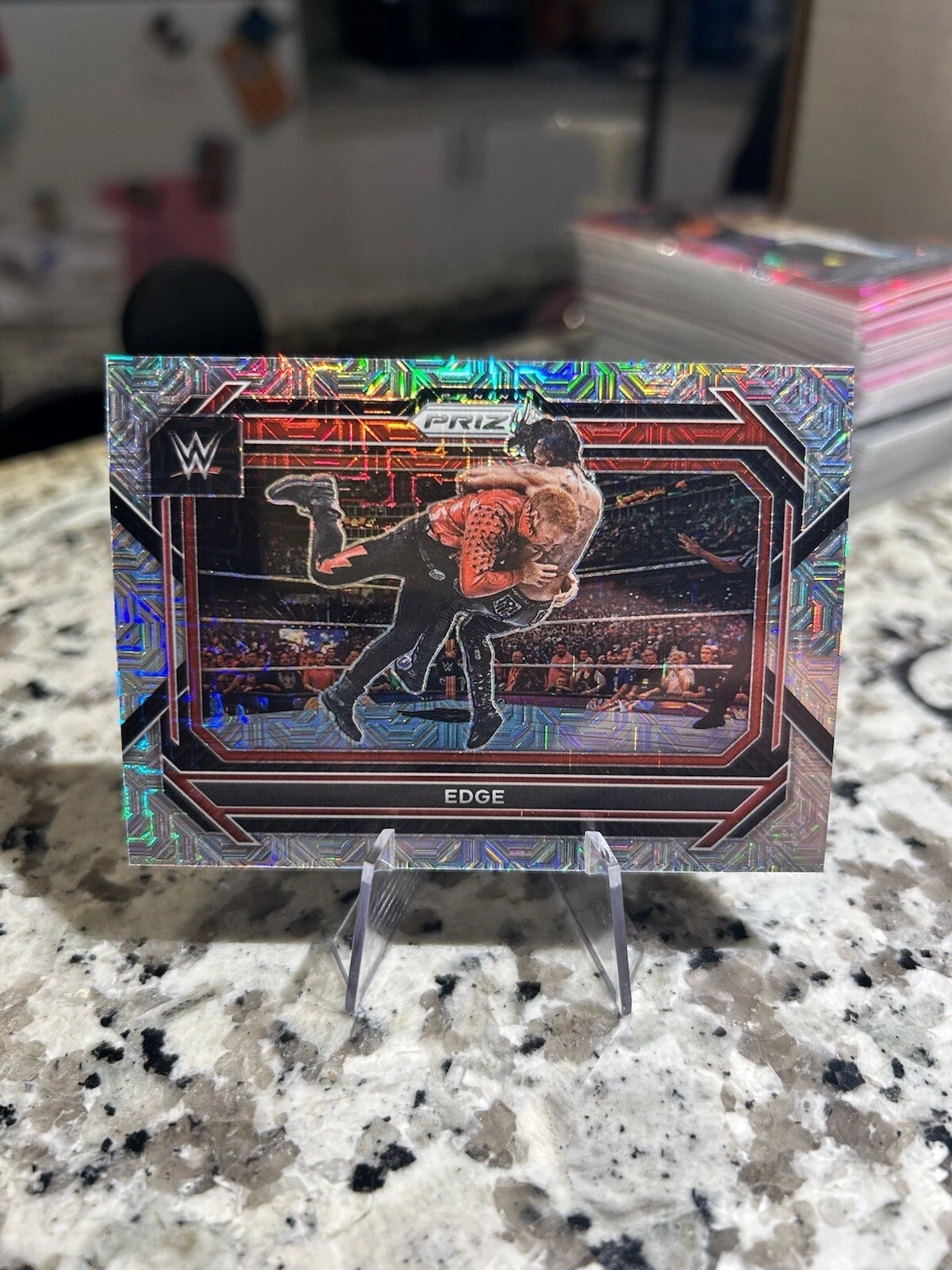 2023 Panini Prizm #100 WWE Edge Mojo Prizm #/25
