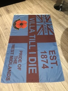 Aston Villa Flagge 6 Fuß mal 4 Fuß - Aston Villa Football Club Flagge brandneu groß - Bild 1 von 9