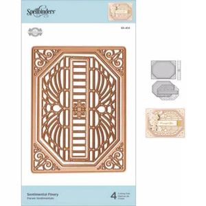 Spellbinders Flourished Fretwork Etched Die By Becca Feeken - Sentimental Finery - Bild 1 von 4