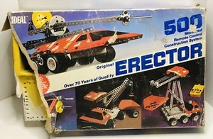 Vintage 1981 Ideal Erector 500 Construction Motorized Set 32500 *Incomplete - Picture 1 of 9