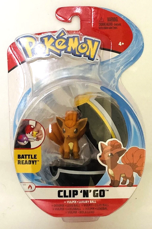 NUEVO EN CAJA Pokemon Clip 'n' Go Vulpix + Pelota de Lujo Figura de Acción Juguete  Foto 1 de 1