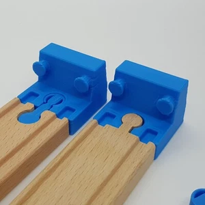 Paradas finales/amortiguadores para vía de tren de madera, se adapta a Brio, Lillabo, Bigjigs etc. - Imagen 1 de 4