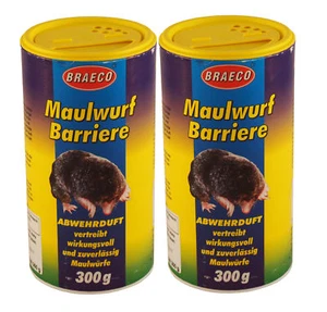2x300g Maulwurf Barriere von BRAECO, Maulwurfabwehr, Abwehrduft gegen Maulwürfe - Bild 1 von 4