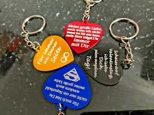 Valentinstag Schlüsselanhänger Geschenk Liebe Anhänger Amore Milosc Love Herz - Bild 1 von 10