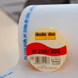 Meterware Freudenberg H250 Vlieseline Vilene Bügeleinlage Vlieseinlage 90cm br.  - Bild 1 von 1