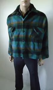 vintage mens BELL SHIRT jacket WOOLEN BELLAIRE CAMP shirt-jac WELL WORN - Picture 1 of 7