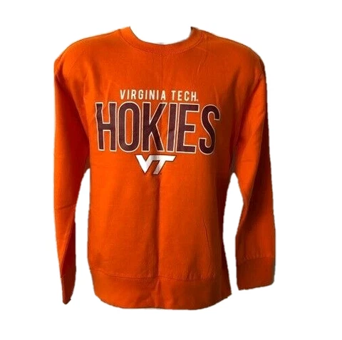 VIRGINIA TECH HOKIES WOMENS LIGHTWEIGHT CREWNECK SWEATSHIRT S-M-L-XL FREE SHIP Cover