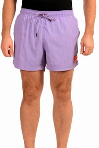 Hugo Boss Men's "DOMINICA" Purple Logo Print Swim Board Shorts US XL IT 54 - Picture 1 of 6