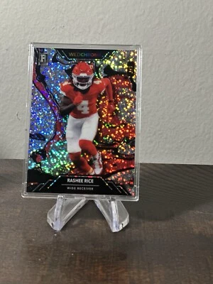 2023 Wild Card Wild chrome  Rashee Rice  1/3 RC WCP-PR CHIEFS - Image 1 of 3