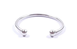 Brazalete Torque Unisex Plata de Ley 925 Ligero 7g - Imagen 1 de 10