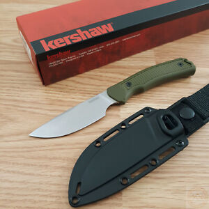 Kershaw Fixed Knife 3.90" D2 Tool Steel Blade Polypropylene With Rubber Overlay