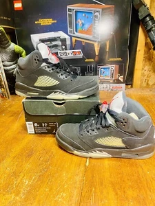 SUPERB Nike Air Jordan 5 V Retro OG BG Metallic Silver Size 6Y 845036-003 W/ BOX - Picture 1 of 12