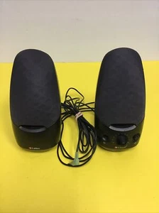 Labtec Spin 75 Multipurpose Stereo Speakers S-0082A Black No AC Plug - Picture 1 of 3