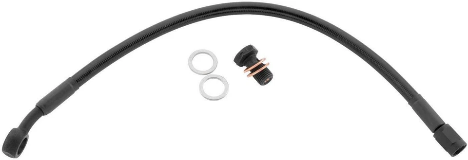 Goodridge Premium Brake Line Kit Plus 4" Negro Touring No-ABS HD0133-3FPBK+4 Foto 1 de 1