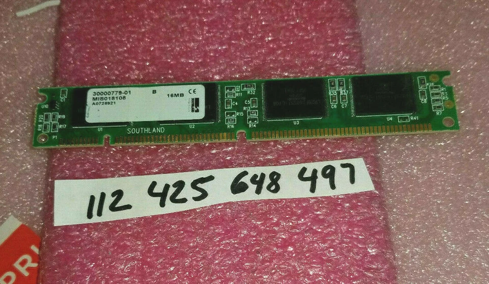 NORTEL 30000779-01  16MB FLASH  DIMM 2MB × 8  70NS 168PIN  USA TESTED WORKING.  - Image 1 of 1