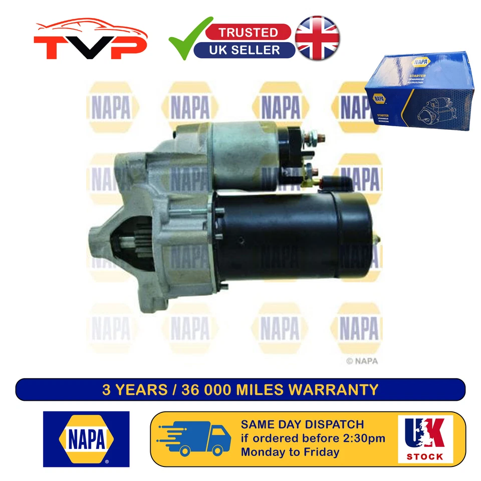 Napa Starter Motor For Peugeot 305 1982-1988 1.6 1.9 NSM1570 - Image 1 of 1