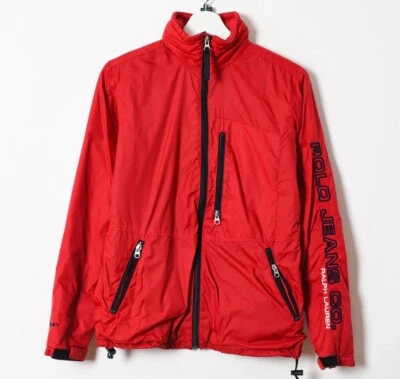 Jaqueta Ralph Lauren vermelha forrada de lã feminina tamanho médio - Imagem 1 de 4