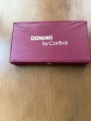 Vintage Dominoes By Cardinal Original Red Case Set Of 28 Great Condition - Image 1 of 4