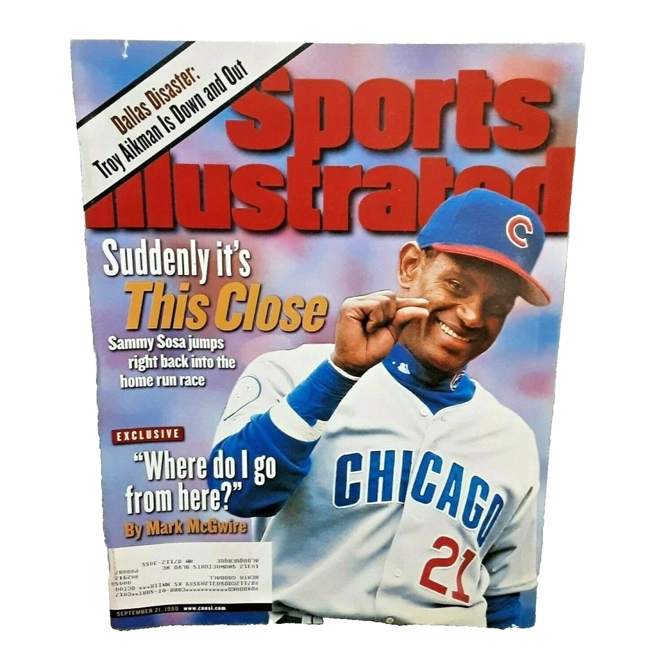 Sports Illustrated September 21 1998 Sammy Sosa Chicago Cubs - Image 1 of 1