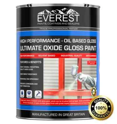 EVEREST TRADE PAINTS EVEREST TRADE - ULTIMATE OXIDE GLOSS PAINT - OIL BASED GLOSS - HIGH PERFORMANCE