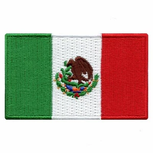 Mexico Mexican Embroidered Country National Flag Iron On Emblem Patch Team - Picture 1 of 1
