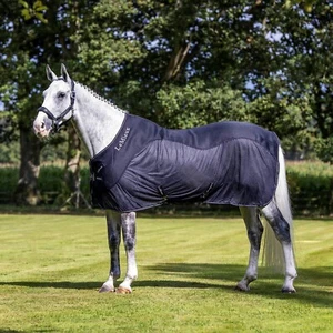 LeMieux Kudos Sports Cooler Wicking Muscle Post Exercise Rug Navy/Black 5'6-7'0 - Picture 1 of 5