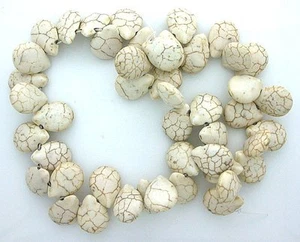 20x15 Pear Magnesite Buffalo Turquoise Bead Gem 15 Inch Strand 20mm x 15mm - Picture 1 of 1
